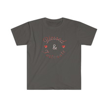 Load image into Gallery viewer, Blessed and Fortunate Mothers Day Unisex Softstyle T-Shirt