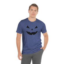 Load image into Gallery viewer, Halloween Pumpkin Face Unisex Jersey Short Sleeve Tee