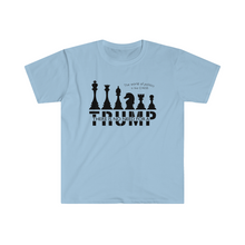 Load image into Gallery viewer, The World of Politics is Like Chess There is No Need for a Trump USA Unisex Softstyle T-Shirt
