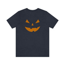 Load image into Gallery viewer, Halloween Pumpkin Face Unisex Jersey Short Sleeve Tee
