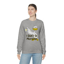 Load image into Gallery viewer, I Don’t Do Mornings Unisex Heavy Blend™ Crewneck Sweatshirt