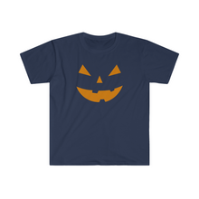Load image into Gallery viewer, Halloween Pumpkin Face Unisex Softstyle T-Shirt