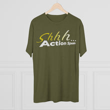 Load image into Gallery viewer, Shhh Action Speaks Unisex Tri-Blend Crew Tee