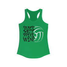 Load image into Gallery viewer, Volleyball Bump Set Spike Win Women's Ideal Racerback Tank