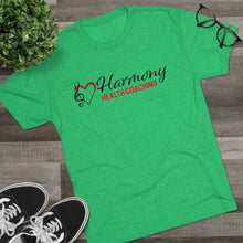 Load image into Gallery viewer, Harmony Health Coaching Unisex Tri-Blend Crew Tee