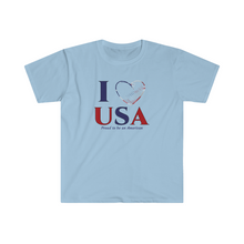 Load image into Gallery viewer, USA Proud to be an American Jersey Short Sleeve Tee