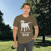 Load image into Gallery viewer, Labrador Retriever Dad Soft Unisex Jersey Short Sleeve Tee