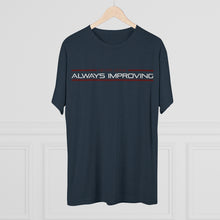 Load image into Gallery viewer, Never Done Always Improving Men's Tri-Blend Crew Tee