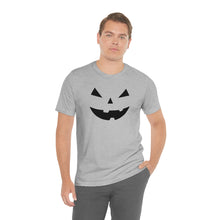Load image into Gallery viewer, Halloween Pumpkin Face Unisex Jersey Short Sleeve Tee