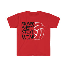Load image into Gallery viewer, Bump Set Spike Win Volleyball Unisex Softstyle T-Shirt