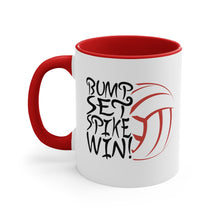 Load image into Gallery viewer, Bump Set Spike Win Accent Coffee Mug, 11oz