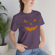 Load image into Gallery viewer, Halloween Pumpkin Face Unisex Jersey Short Sleeve Tee