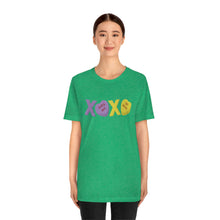 Load image into Gallery viewer, XOXO Kiss Me Be Mine Sweetheart Candy Valentines Day Unisex Jersey Short Sleeve Tee