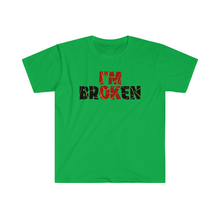 Load image into Gallery viewer, I’m Broken Kentsugi Style Motivation Unisex Softstyle T-Shirt