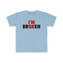Load image into Gallery viewer, I’m Broken Kentsugi Style Motivation Unisex Softstyle T-Shirt