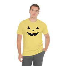 Load image into Gallery viewer, Halloween Pumpkin Face Unisex Jersey Short Sleeve Tee