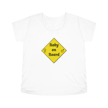 Load image into Gallery viewer, Baby on Board Street Sign Male Female Women's Maternity Tee