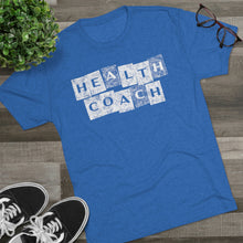 Load image into Gallery viewer, Health Coach Grunge Panels Motivational Men's Tri-Blend Crew Tee