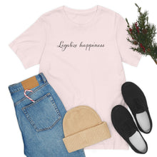 Load image into Gallery viewer, Legalize Happiness Motivational Unisex Jersey Short Sleeve Tee