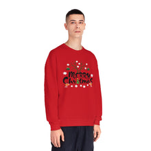 Load image into Gallery viewer, Merry Christmas Antlers Candy Canes Snowflake Unisex NuBlend® Crewneck Sweatshirt