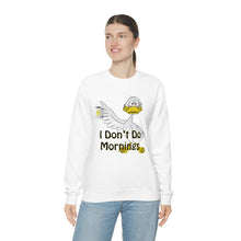 Load image into Gallery viewer, I Don’t Do Mornings Unisex Heavy Blend™ Crewneck Sweatshirt