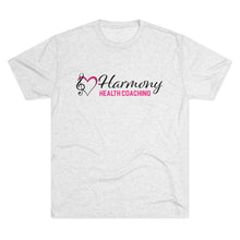 Load image into Gallery viewer, Harmony Health Coaching Unisex Tri-Blend Crew Tee
