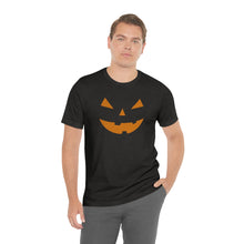 Load image into Gallery viewer, Halloween Pumpkin Face Unisex Jersey Short Sleeve Tee
