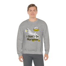 Load image into Gallery viewer, I Don’t Do Mornings Unisex Heavy Blend™ Crewneck Sweatshirt