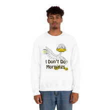 Load image into Gallery viewer, I Don’t Do Mornings Unisex Heavy Blend™ Crewneck Sweatshirt