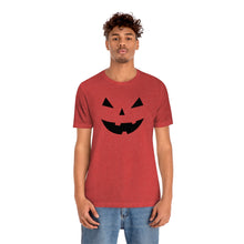 Load image into Gallery viewer, Halloween Pumpkin Face Unisex Jersey Short Sleeve Tee