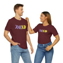 Load image into Gallery viewer, XOXO Kiss Me Be Mine Sweetheart Candy Valentines Day Unisex Jersey Short Sleeve Tee