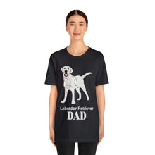 Load image into Gallery viewer, Labrador Retriever Dad Soft Unisex Jersey Short Sleeve Tee
