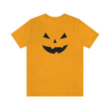 Load image into Gallery viewer, Halloween Pumpkin Face Unisex Jersey Short Sleeve Tee