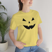 Load image into Gallery viewer, Halloween Pumpkin Face Unisex Jersey Short Sleeve Tee