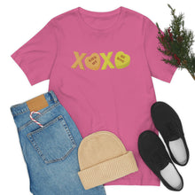 Load image into Gallery viewer, XOXO Kiss Me Be Mine Sweetheart Candy Valentines Day Unisex Jersey Short Sleeve Tee