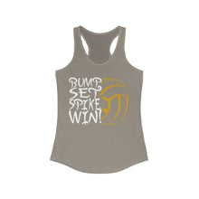 Load image into Gallery viewer, Volleyball Bump Set Spike Win Women's Ideal Racerback Tank