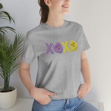 Load image into Gallery viewer, XOXO Kiss Me Be Mine Sweetheart Candy Valentines Day Unisex Jersey Short Sleeve Tee