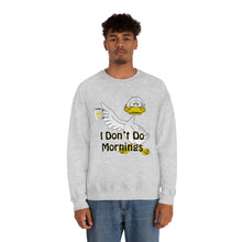 Load image into Gallery viewer, I Don’t Do Mornings Unisex Heavy Blend™ Crewneck Sweatshirt