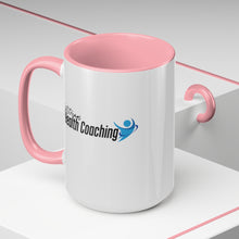 Load image into Gallery viewer, Jetstream Health Coaching Two-Tone Coffee Mugs, 15oz