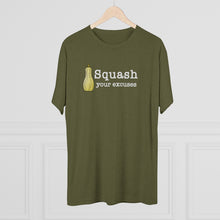 Load image into Gallery viewer, Squash your Excuses Men's Tri-Blend Crew Tee