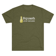 Load image into Gallery viewer, Squash your Excuses Men's Tri-Blend Crew Tee
