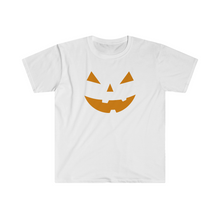 Load image into Gallery viewer, Halloween Pumpkin Face Unisex Softstyle T-Shirt