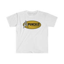 Load image into Gallery viewer, Captains Catchphrases Punch It Christopher Pike Unisex Softstyle T-Shirt