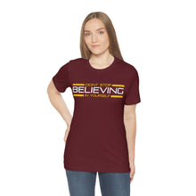 Load image into Gallery viewer, Don’t Stop Believing In Yourself Motivational Soft Unisex Jersey Short Sleeve Tee