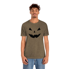 Load image into Gallery viewer, Halloween Pumpkin Face Unisex Jersey Short Sleeve Tee
