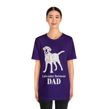 Load image into Gallery viewer, Labrador Retriever Dad Soft Unisex Jersey Short Sleeve Tee