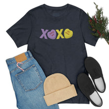 Load image into Gallery viewer, XOXO Kiss Me Be Mine Sweetheart Candy Valentines Day Unisex Jersey Short Sleeve Tee