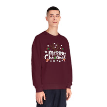 Load image into Gallery viewer, Merry Christmas Antlers Candy Canes Snowflake Unisex NuBlend® Crewneck Sweatshirt