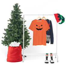 Load image into Gallery viewer, Halloween Pumpkin Face Unisex Jersey Short Sleeve Tee