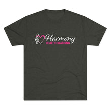 Load image into Gallery viewer, Harmony Health Coaching Unisex Tri-Blend Crew Tee